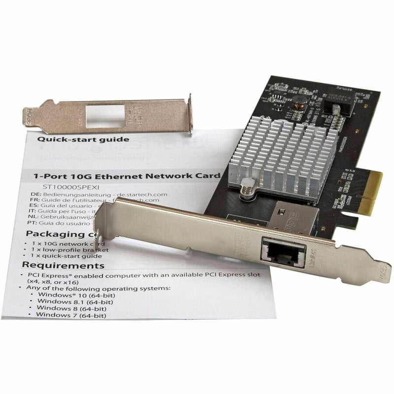 StarTech.com 10G Network Card - NBASE-T - RJ45 Port - Intel X550 chipset - Ethernet Card - Network Adapter - Intel NIC Card