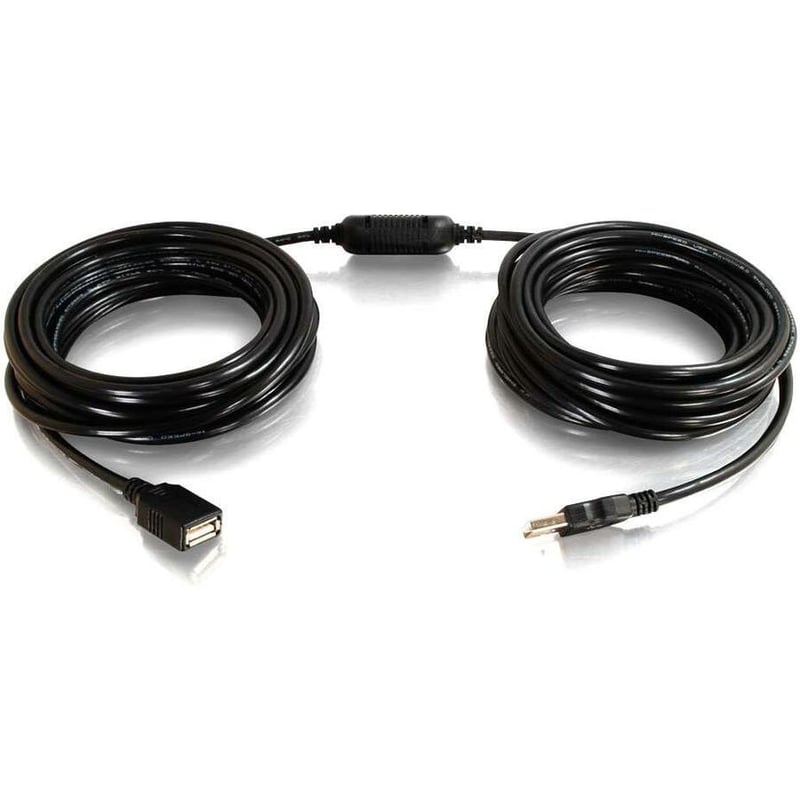 C2G 25ft USB Extension Cable - Active USB A to USB A Extension Cable with Center Boost - USB 2.0 - M/F - Thumbnail 1