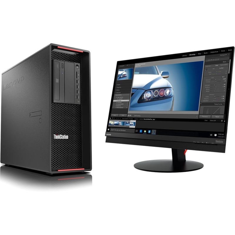 Lenovo ThinkStation P720 30BA00JXUS Workstation - 1 Xeon Gold 6242 - vPro Technology - 64 GB - 1 TB SSD - Tower - Thumbnail 4