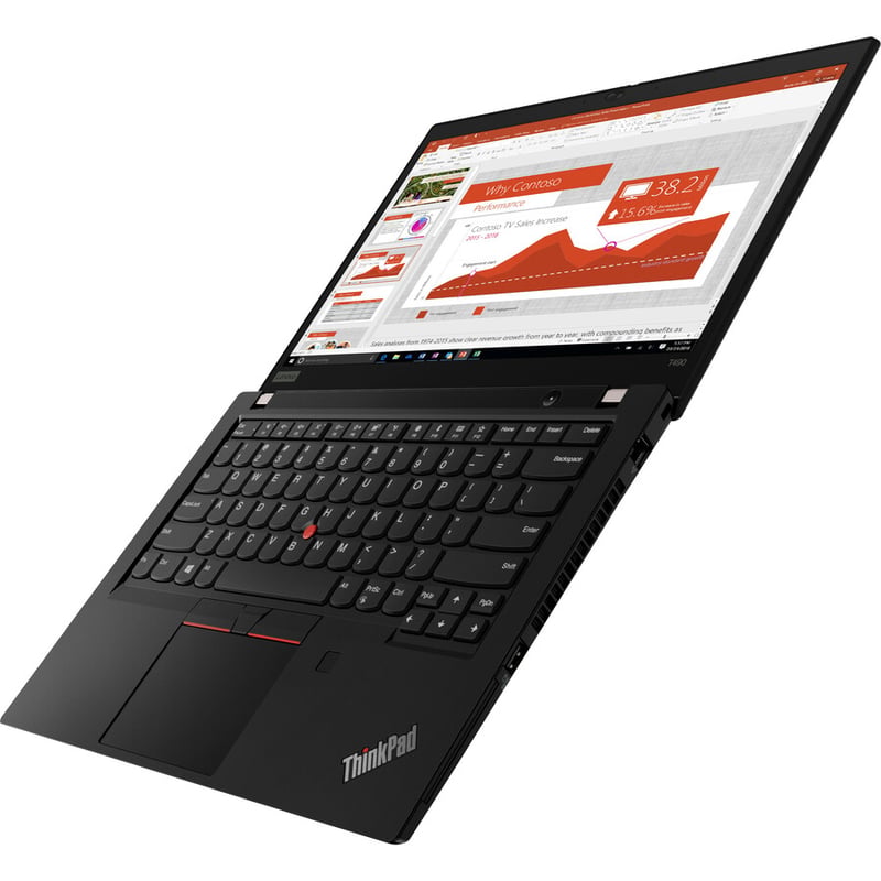Lenovo ThinkPad T490 20Q90007US 14" Notebook - 1920 x 1080 - Intel Core i7 8th Gen i7-8665U Quad-core (4 Core) 1.90 GHz - 16 GB Total RAM - 512 GB SSD - Glossy Black - Thumbnail 5
