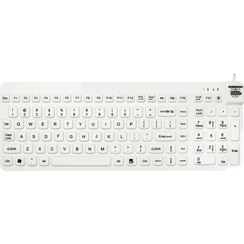 Man & Machine Premium Full Size Waterproof Disinfectable Keyboard - Thumbnail 3