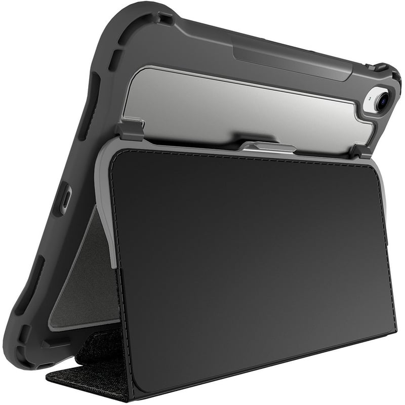 Brenthaven Edge Folio Rugged Carrying Case (Folio) for 10.9" Apple iPad (10th Generation) iPad, Apple Pencil (2nd Generation) - Gray, Red - Thumbnail 4