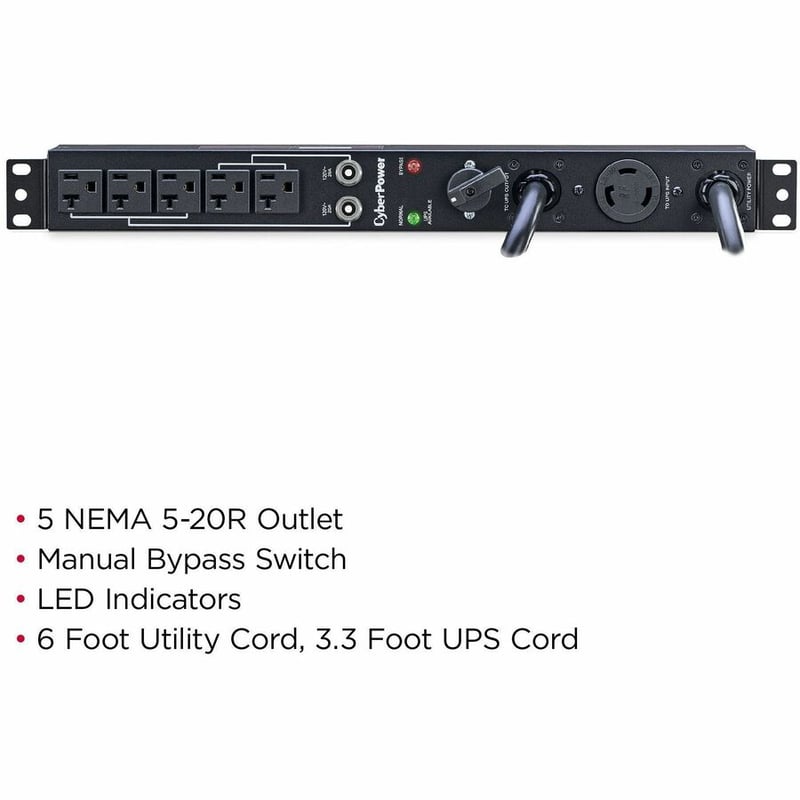 CyberPower MBP30A5 120 VAC 30A Maintenance Bypass PDU - Thumbnail 2