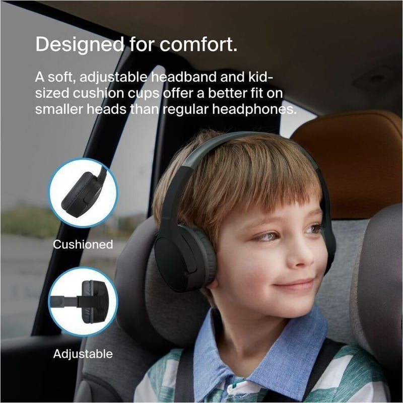 SOUNDFORM MINI GEN2 ON-EAR HEADPHONES FOR KIDS BLACK BROWN BOX - Thumbnail 4