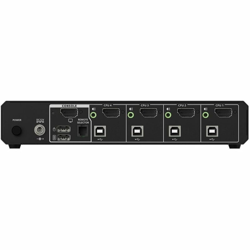4-PORT SINGLE VIEW TRUE UNIVERSAL (DP/HDMI) SECURE KVM - Thumbnail 2