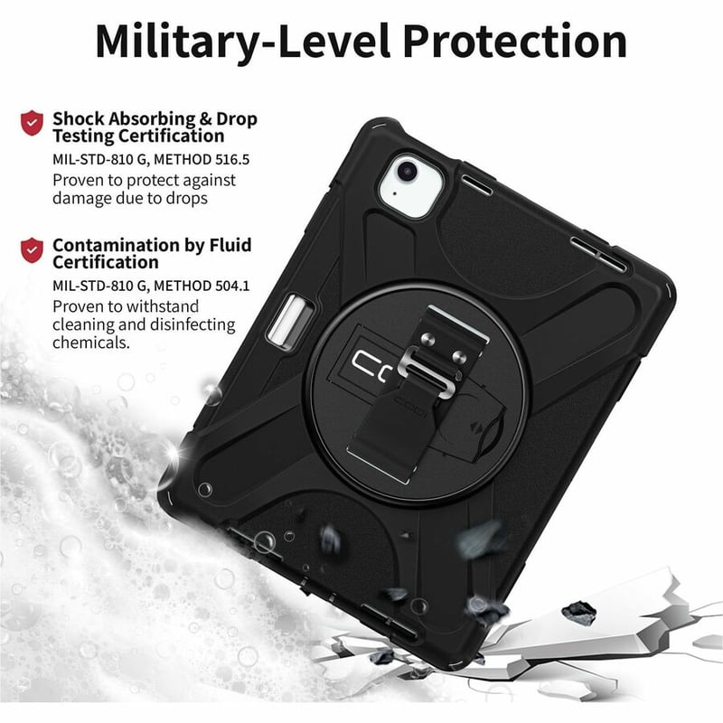 RUGGED CASE FOR IPAD AIR 11 M2/ M3/M4 IPAD PRO 11 1/2/3/4 AIR 10.9 - Thumbnail 2