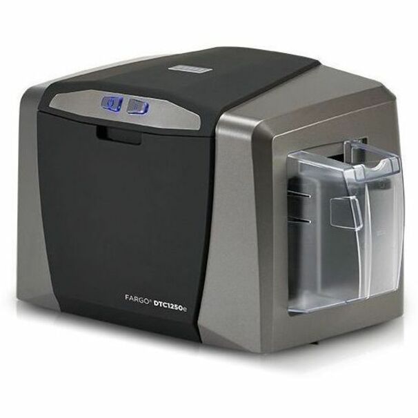 Fargo DTC1250e Single Sided Desktop Dye Sublimation/Thermal Transfer Printer - Color - Card Print - Ethernet - USB - Thumbnail 2