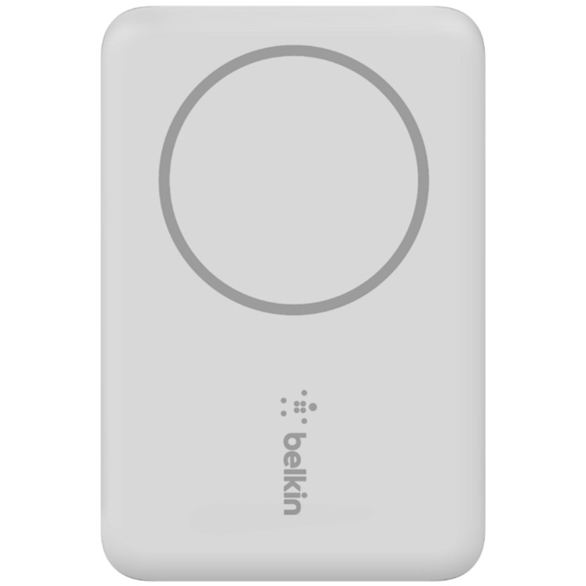 MAGNETIC WIRELESS POWER BANK,WHITE - Thumbnail 1