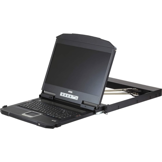 ATEN CL3800 LCD KVM Console with Standard Rack Mount Kit-TAA Compliant - Thumbnail 1