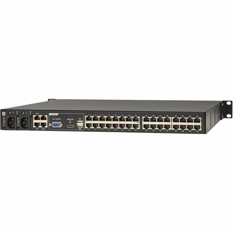 Eaton 32-Port Cat5e KVM over IP Switch - Virtual Media, 1 Remote/1 Local User, HDMI Output, 1U Rack-Mount, TAA - Thumbnail 3