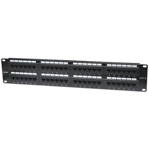 PATCH PANEL - NETWORKING / PORTS QTY: 48 - FOR USE WITH UNSHIELDED TWISTED PAIR - Thumbnail 1