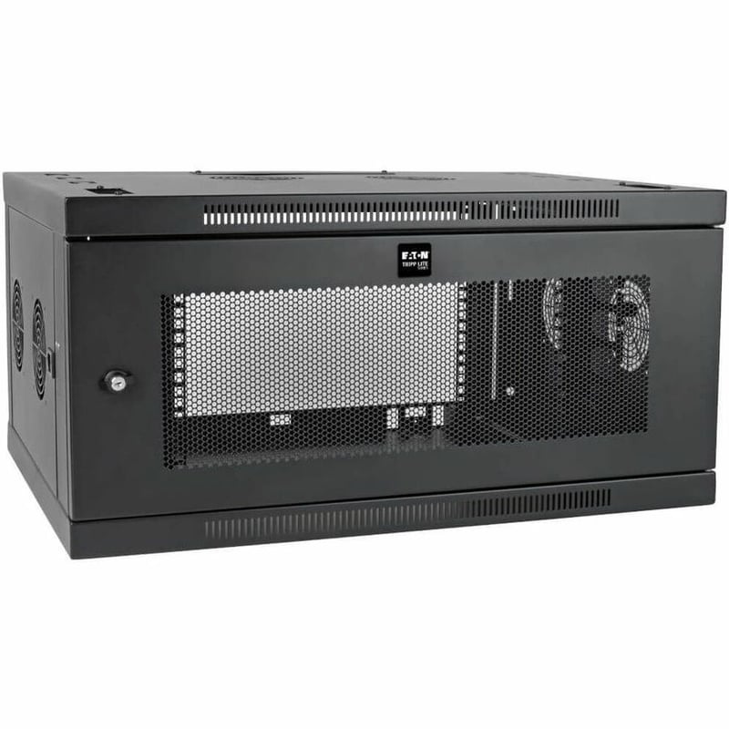 Tripp Lite by Eaton SmartRack 6U Low-Profile Switch-Depth-Plus Wall-Mount Mini Rack Enclosure Wide - Thumbnail 1