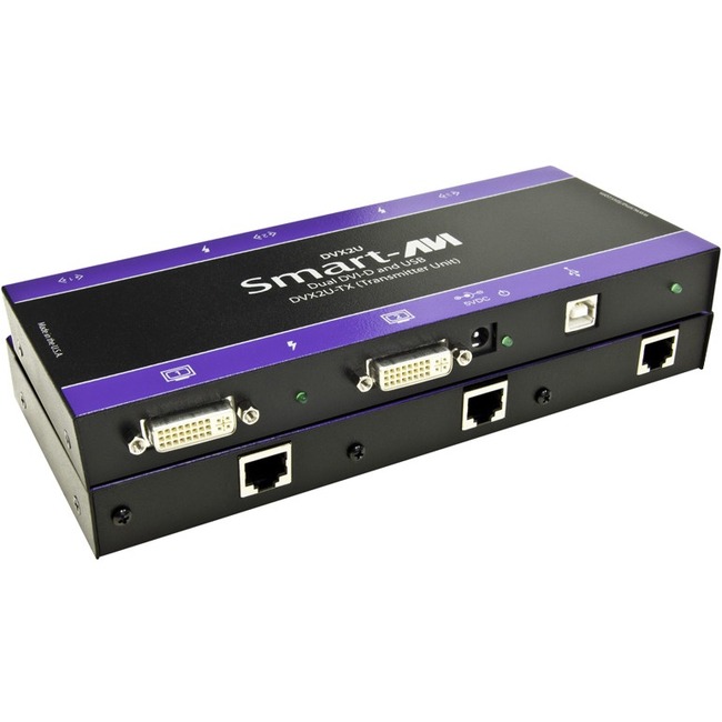 SmartAVI 2 DVI-D and USB over CAT6 STP Extender - Thumbnail 1