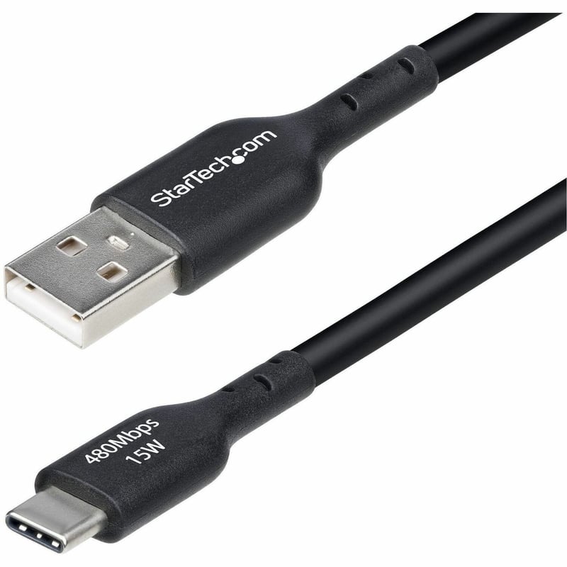 15FT USB-A TO USB-C CABLE CHARGER CORD USB 2.0 DATA TRANSFER - Thumbnail 1