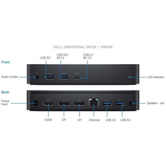 Dell Universal Dock - D6000 - Thumbnail 5