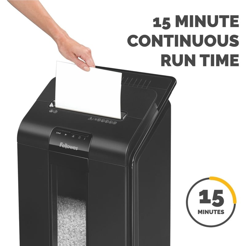 Fellowes AutoMax 100M Micro-Cut Commercial Office Auto Feed 2-in-paper shredder with 100-Sheet Capacity - Thumbnail 4