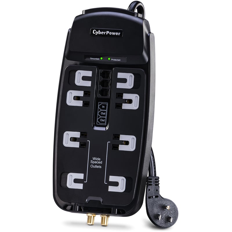 CyberPower CSHT808TC Home Theater 8 - Outlet Surge with 2850 J - Thumbnail 2