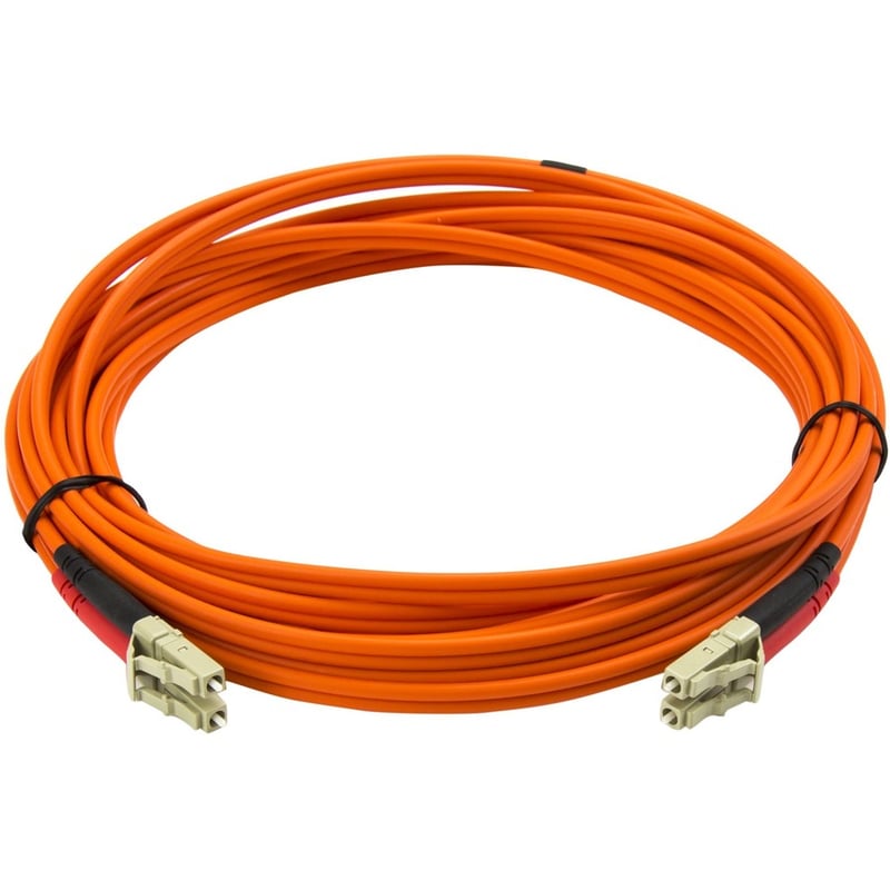 StarTech.com 5m Fiber Optic Cable - Multimode Duplex 50/125 - LSZH - LC/LC - OM2 - LC to LC Fiber Patch Cable - Thumbnail 3
