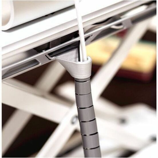Fellowes Lotus Sit-Stand Workstation, White - Thumbnail 2