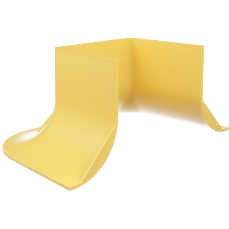 Panduit FiberRunner Bend Radius Control Trumpet, 4x4, Yellow - Thumbnail 2