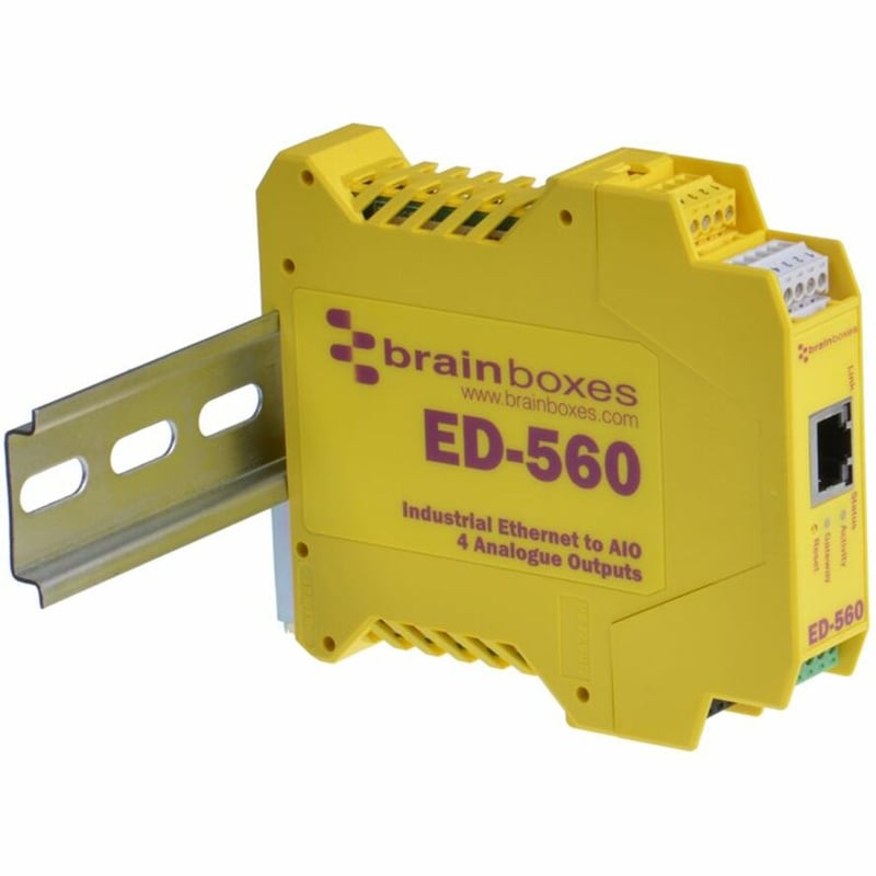 Brainboxes - Ethernet to 4 Analogue Outputs + RS485 Gateway - Thumbnail 2