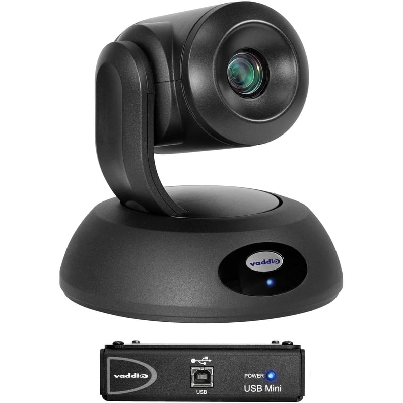 Vaddio RoboSHOT 30E QMini Video Conferencing System - PTZ Camera - Black - Thumbnail 1