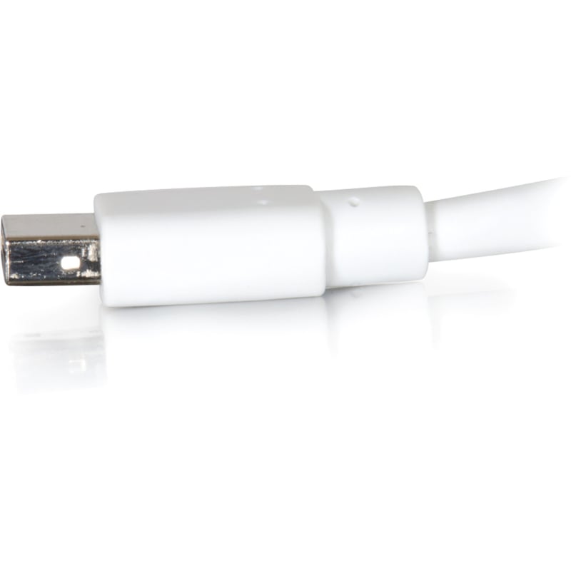 C2G 6ft Mini DisplayPort Cable - Mini DP Cable - 4K 30Hz - White - M/M - Thumbnail 3