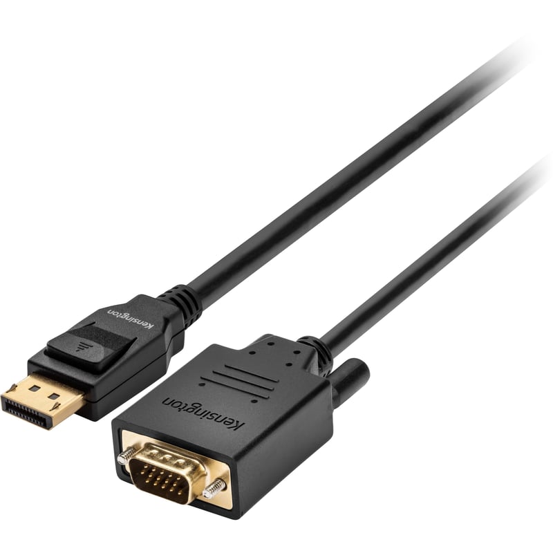 Kensington DisplayPort 1.2 (M) to VGA (M) Passive Unidirectional Cable, 6ft - Thumbnail 1