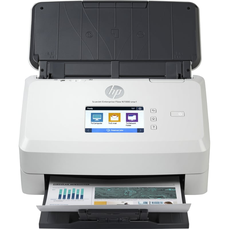 HP Scanjet Enterprise Flow N7000 snwl Sheetfed Scanner - 600 x 600 dpi Optical - Thumbnail 1