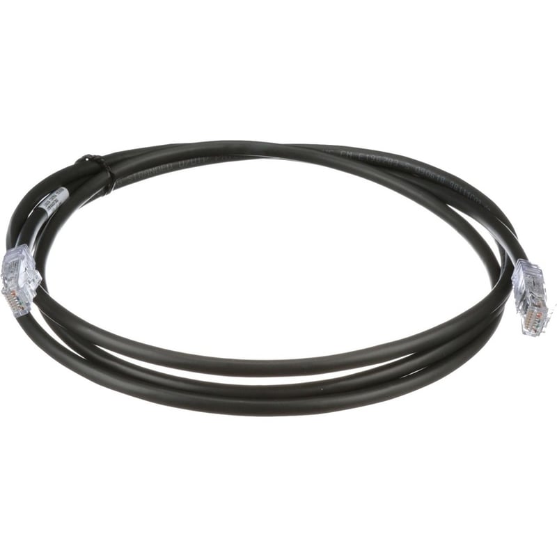 PanNet Patch Cord, 24 AWG, Cat. 6A, RJ45, 3 ft., Black - Thumbnail 3