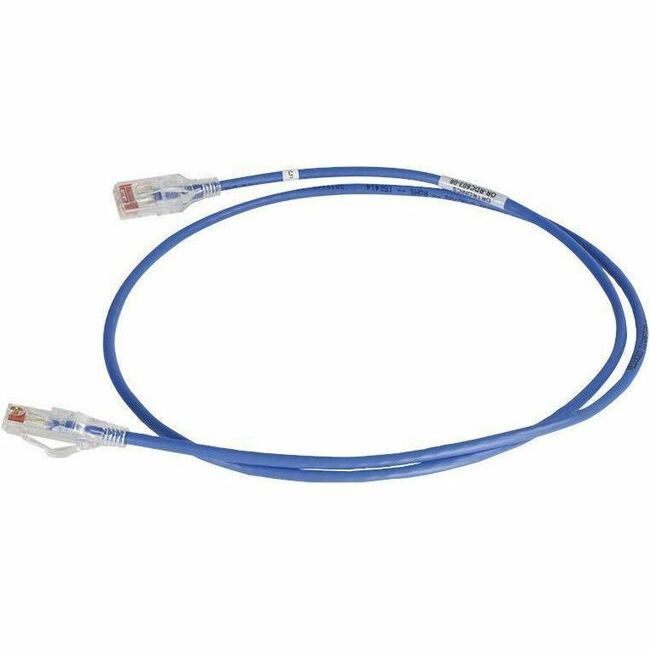 Ortronics 28awg Reduced Diameter CAT 6 Channel Cord, Blue, 3'