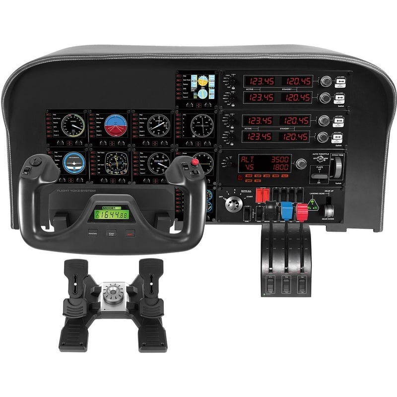 Saitek Flight Rudder Pedals Professional Simulation Rudder Pedals with Toe Brake - Thumbnail 4