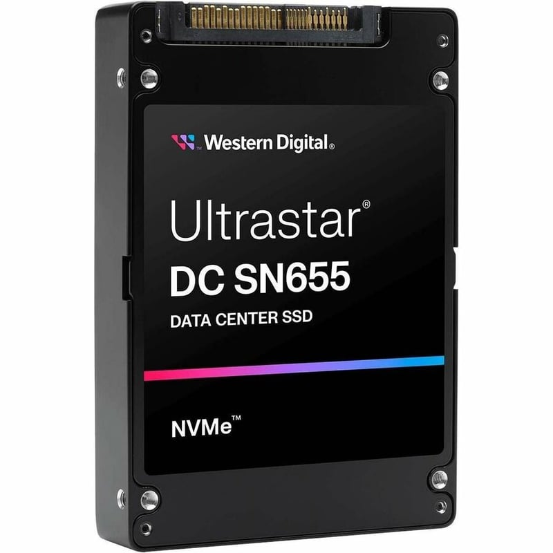 WD Ultrastar DC SN655 WUS5EA176ESP7E3 7.68 TB Solid State Drive - U.3 15 mm Internal - U.3 (PCI Express NVMe 4.0) - Read Intensive - Thumbnail 3