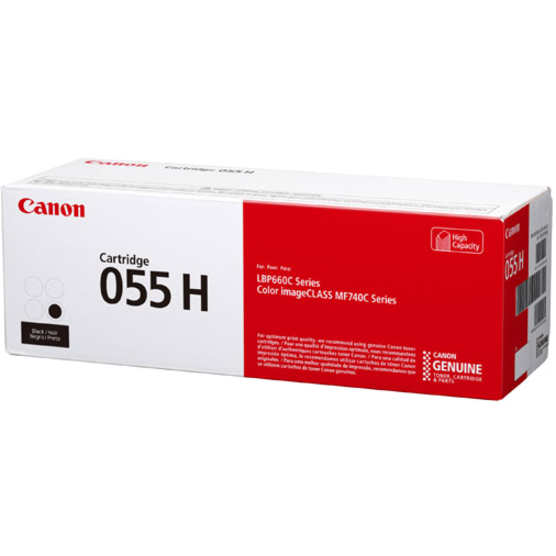 Canon 055 Original High Yield Laser Toner Cartridge - Black - 1 Pack - Thumbnail 2