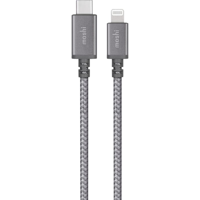 Moshi Integra USB-C to Lightning Cable 4 ft (1.2 m) Titanium Gray - Thumbnail 1