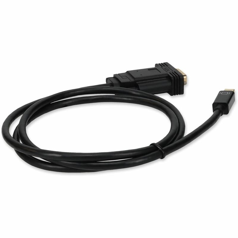 AddOn 3ft Mini-DisplayPort 1.1 Male to VGA Male Black Cable For Resolution Up to 1920x1200 (WUXGA) - Thumbnail 5