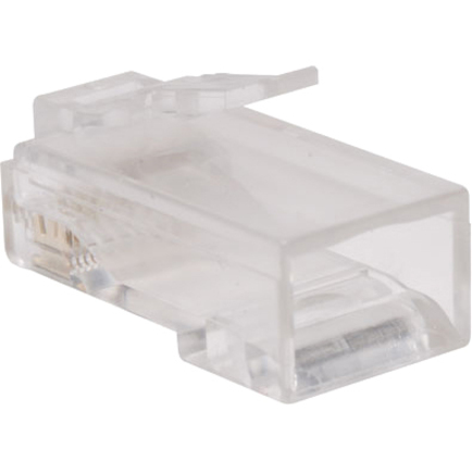 Tripp Lite by Eaton Cat6 RJ45 Modular Connector Plug with Load Bar Solid/Stranded Conductor Round Cat6 Wire 100-pack - Thumbnail 3