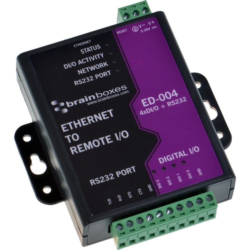 Brainboxes - Ethernet to 4 Digital IO and RS232 Serial Port - Thumbnail 3