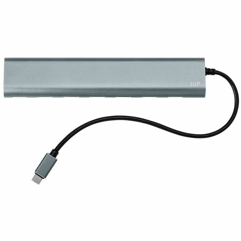MONOPRICE SUPERSPEED 7-PORT USB-C HUB, GRAY - THIS SUPERSPEED USB 3.0 HUB FEATUR - Thumbnail 4