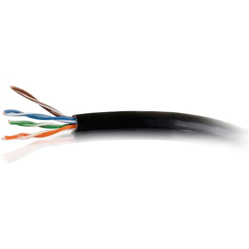 C2G 1000ft Cat6 Bulk Ethernet Network Cable-Solid UTP Riser CMR Black TAA - Thumbnail 1