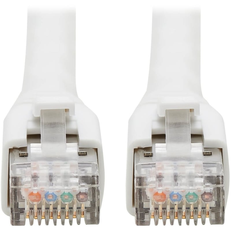 Eaton Tripp Lite Series Cat8 25G/40G-Certified Snagless Shielded S/FTP Ethernet Cable (RJ45 M/M), PoE, White, 40 ft. (12.19 m) - Thumbnail 3