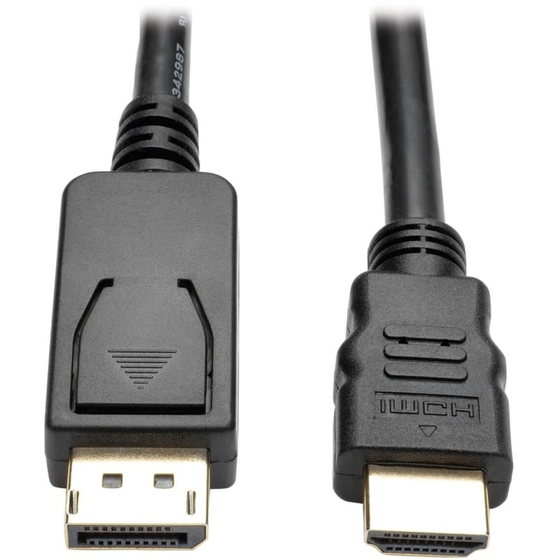 Eaton Tripp Lite Series DisplayPort 1.2 to HDMI Adapter Cable (DP with Latches to HDMI M/M), 4K, 3 ft. (0.9 m) - Thumbnail 2