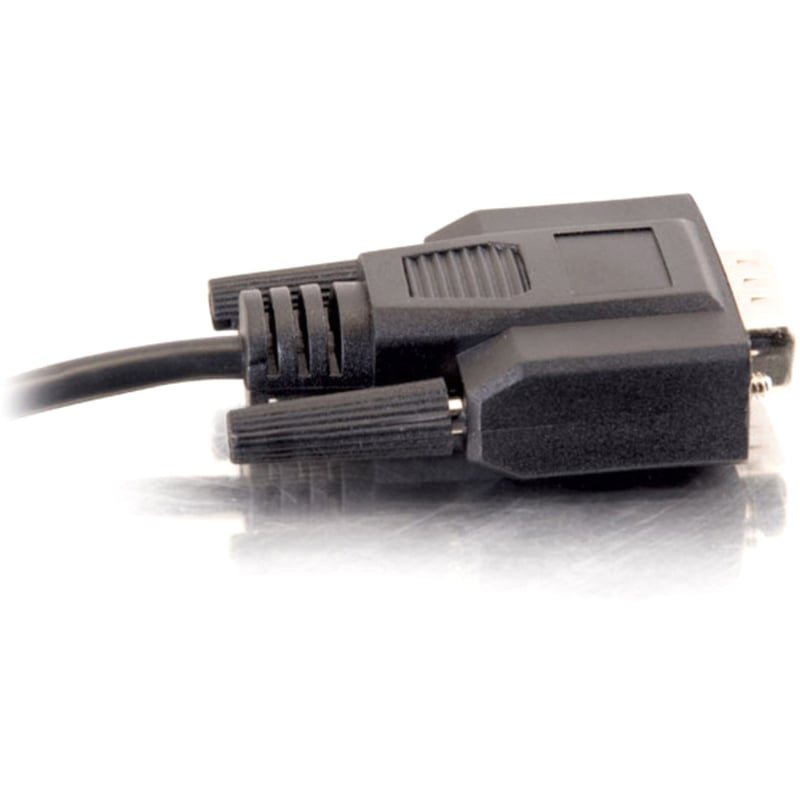 3FT (0.9M) DB9 M/M SERIAL RS232 CABLE - BLACK - Thumbnail 3