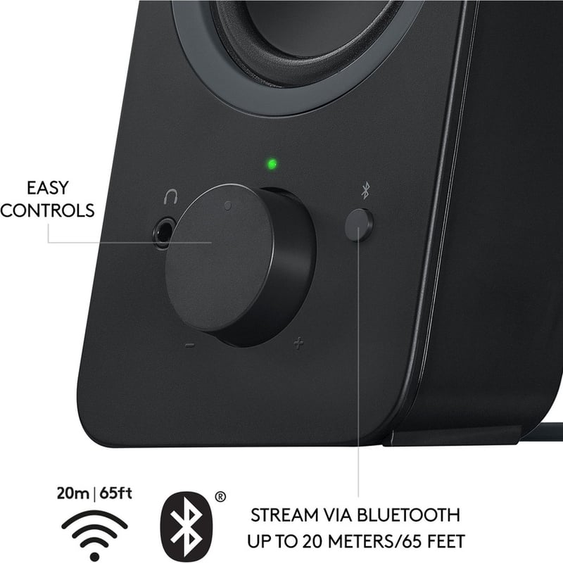 Logitech Z207 Bluetooth Speaker System - 5 W RMS - Black