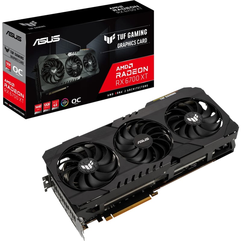 TUF AMD Radeon RX 6700 XT Graphic Card - 12 GB GDDR6 - Thumbnail 1