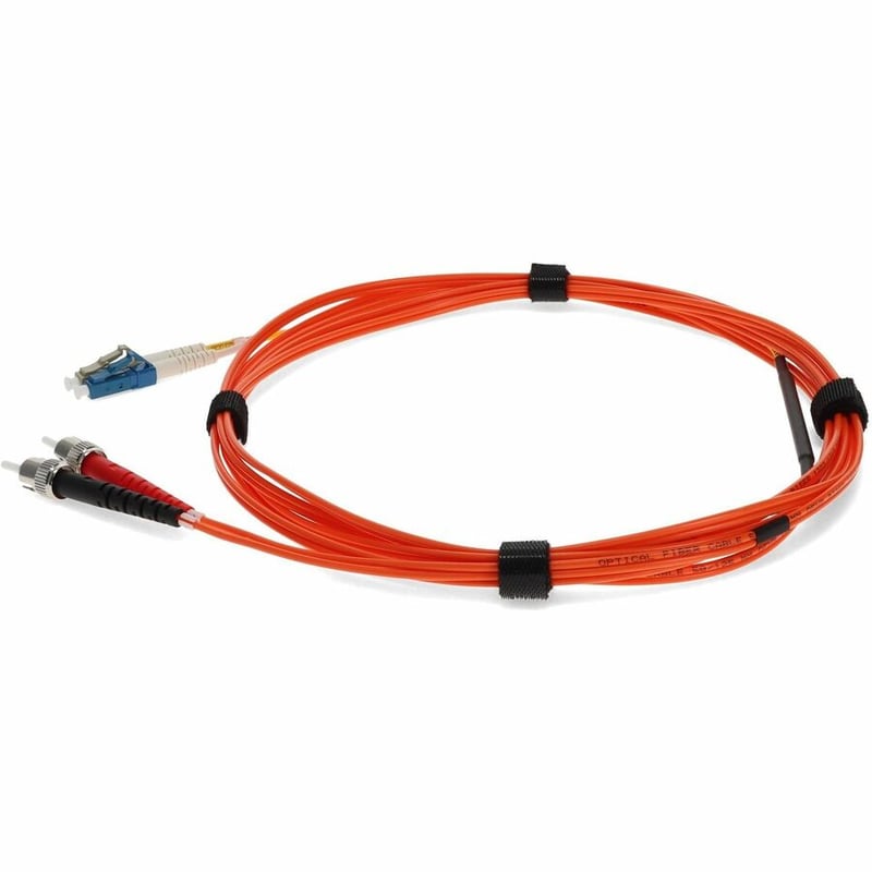 AddOn 3m LC (Male) to ST (Male) Orange OM2 & OS1 Duplex Fiber Mode Conditioning Cable - Thumbnail 2