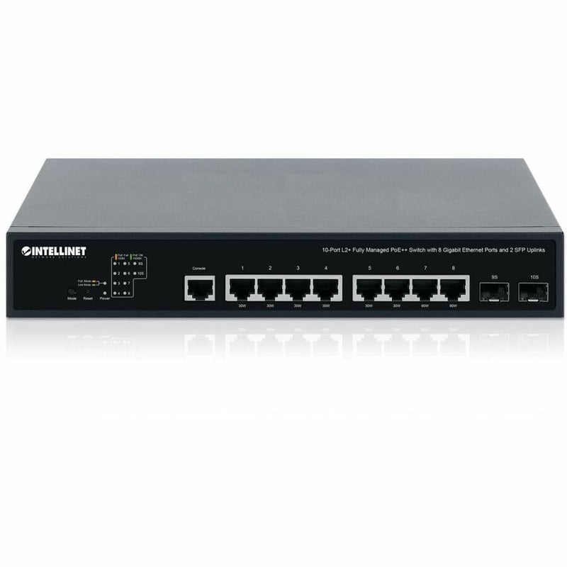 10-PORT L2+ FULLY MANAGED POE++ SWITCH WITH 8 GIGABIT ETHERNET PORTS AND 2 SFP U - Thumbnail 3