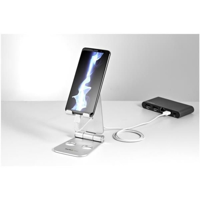 StarTech.com Phone and Tablet Stand - Foldable Universal Mobile Device Holder - Smartphones/Tablets - Adjustable Cell Phone Stand for Desk - Thumbnail 3