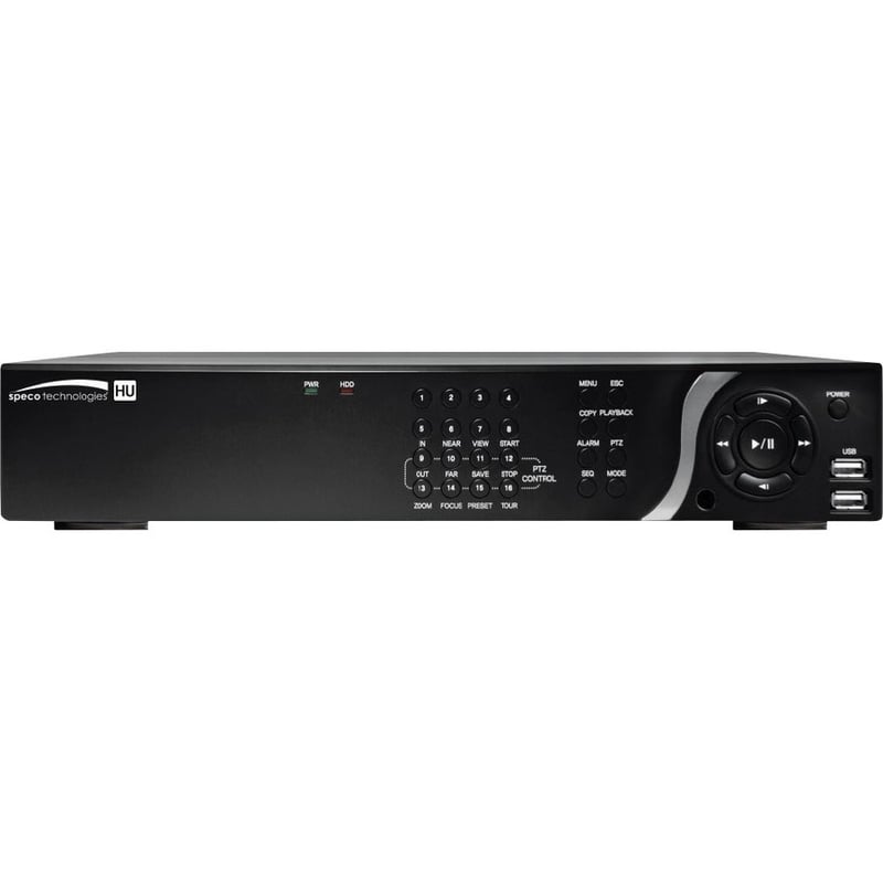 Speco 8 Channel 4K IP, HD-TVI Hybrid Video Recorder - 4 TB HDD