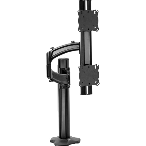 Chief Kontour K4 1x2 Display Dual Arm Mount - For Displays 19-24" - Black - Thumbnail 1